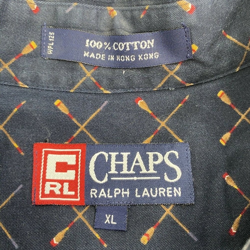 Vintage Chaps Ralph Lauren Mens Button Down - Picture 2 of 5